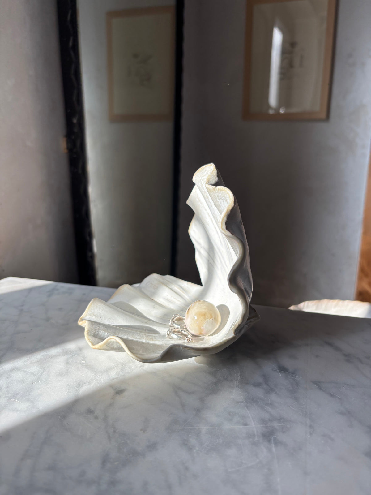 Muszla Skarbiec na Biżuterię Milky Romantic