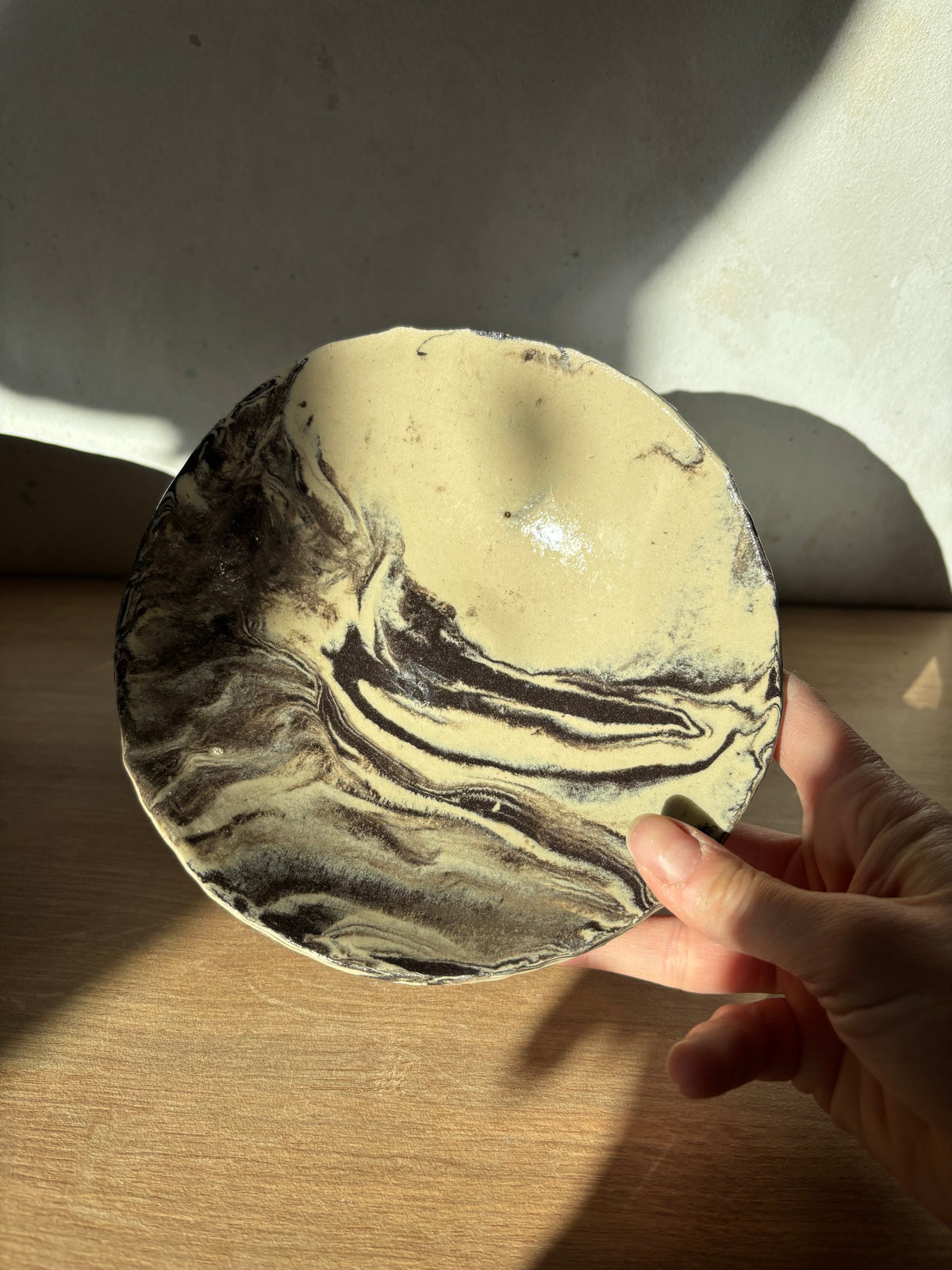 Ceramiczny Zestaw Okrągła Misa na Sałaty XL Marble Effect (kopia)