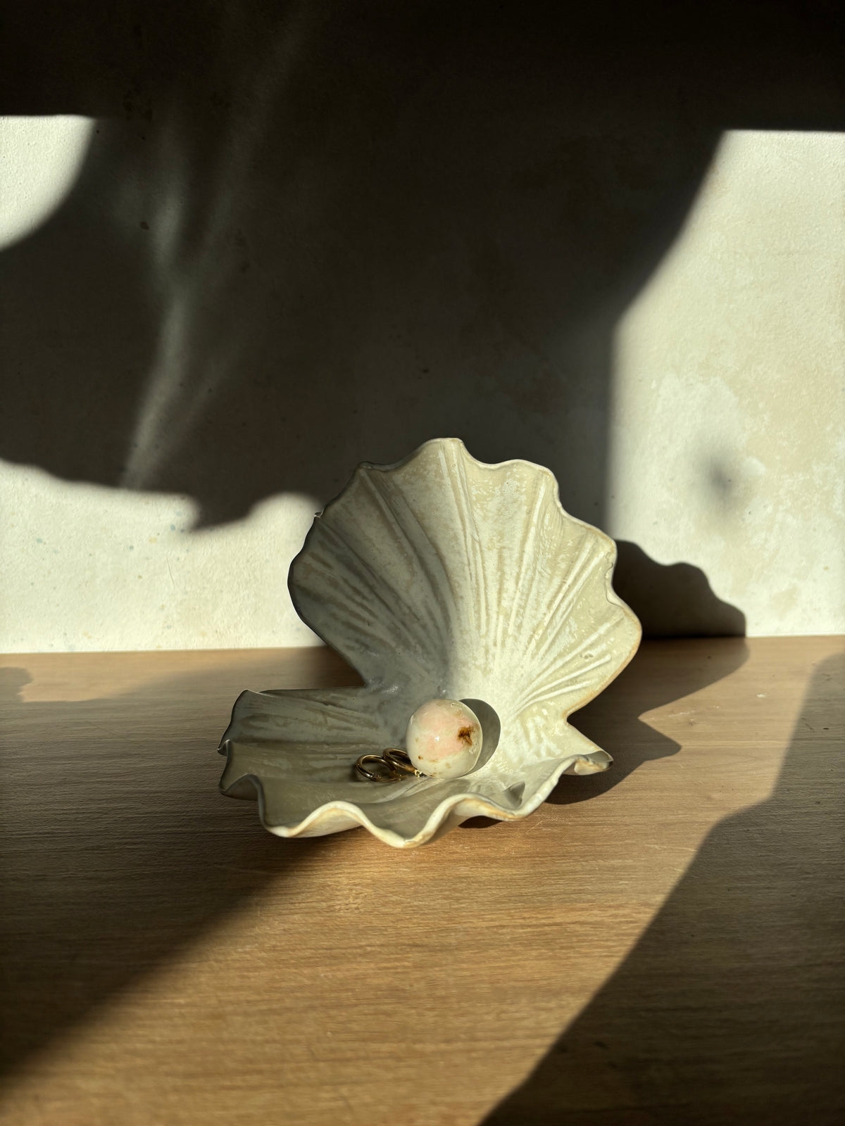 Muszla Skarbiec na Biżuterię Milky Romantic