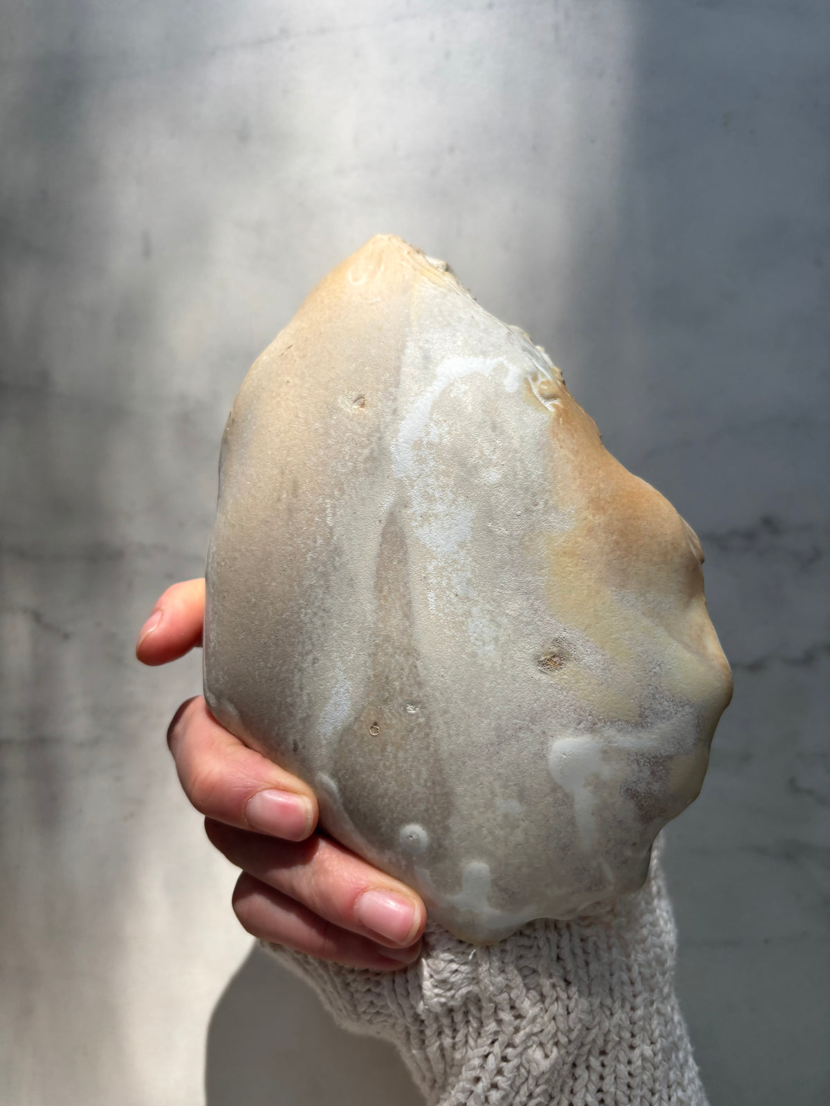 Ceramiczny Talerzyk na Drobiazgi Ostryga milky Romantic