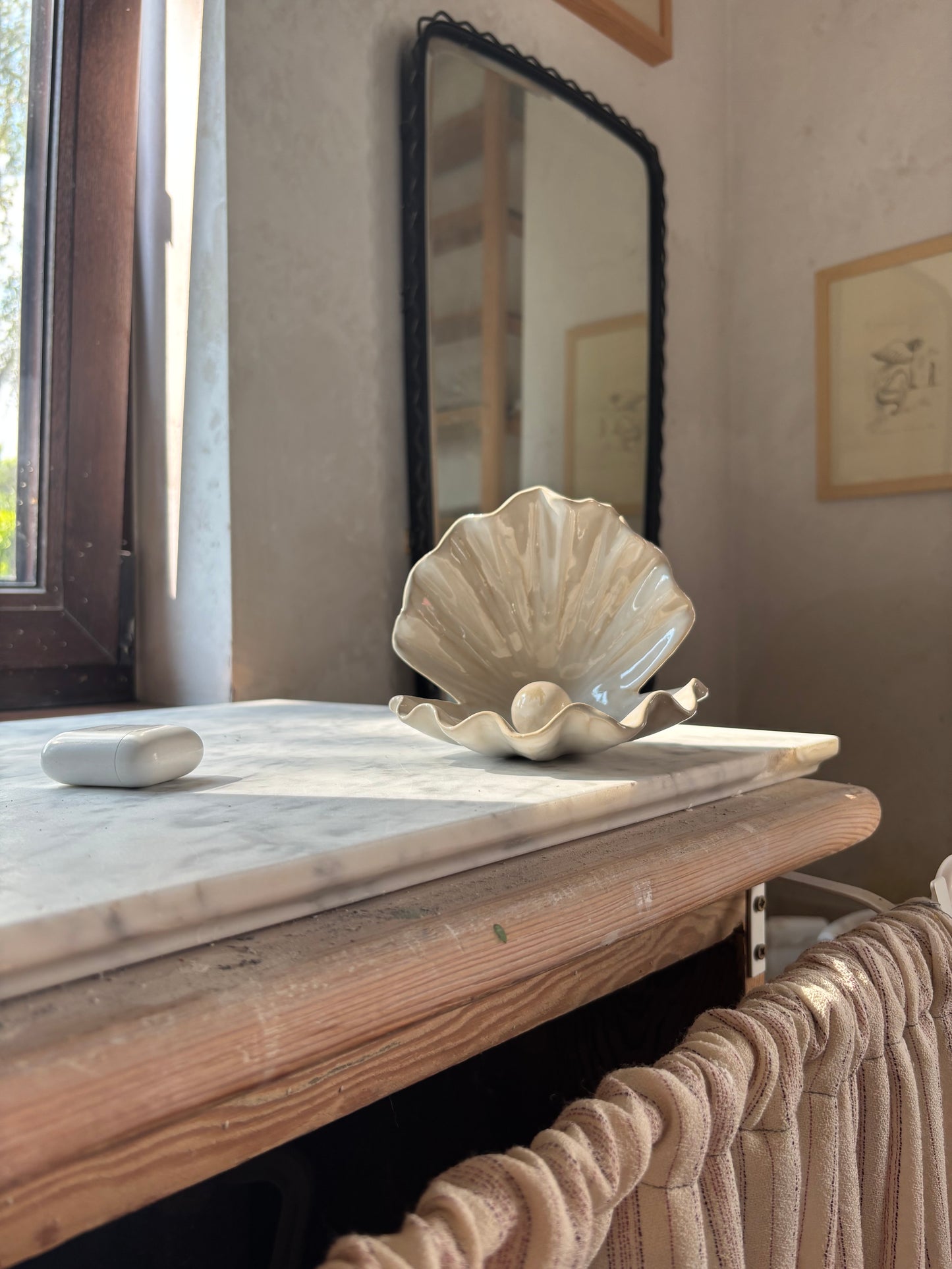 Muszla Skarbiec na Biżuterię Pearl White (kopia)