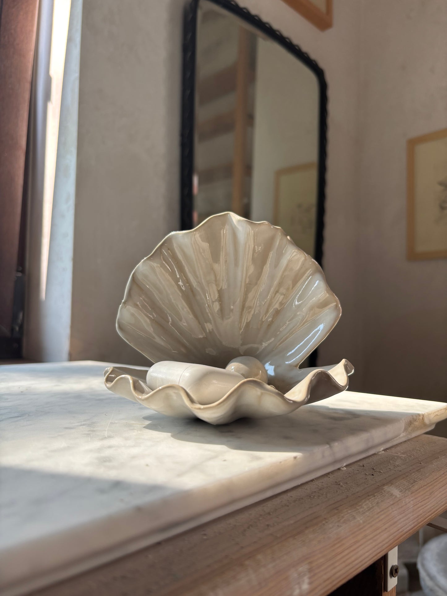 Muszla Skarbiec na Biżuterię Pearl White (kopia)