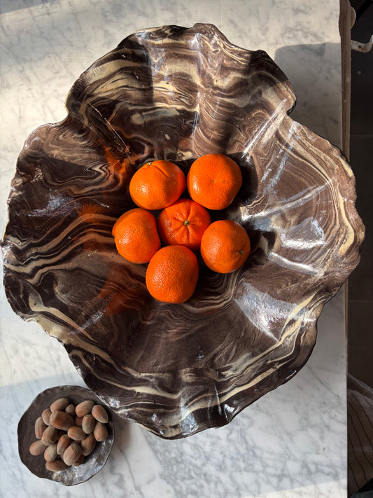 Ceramiczna Organiczna Misa XL Marble Effect
