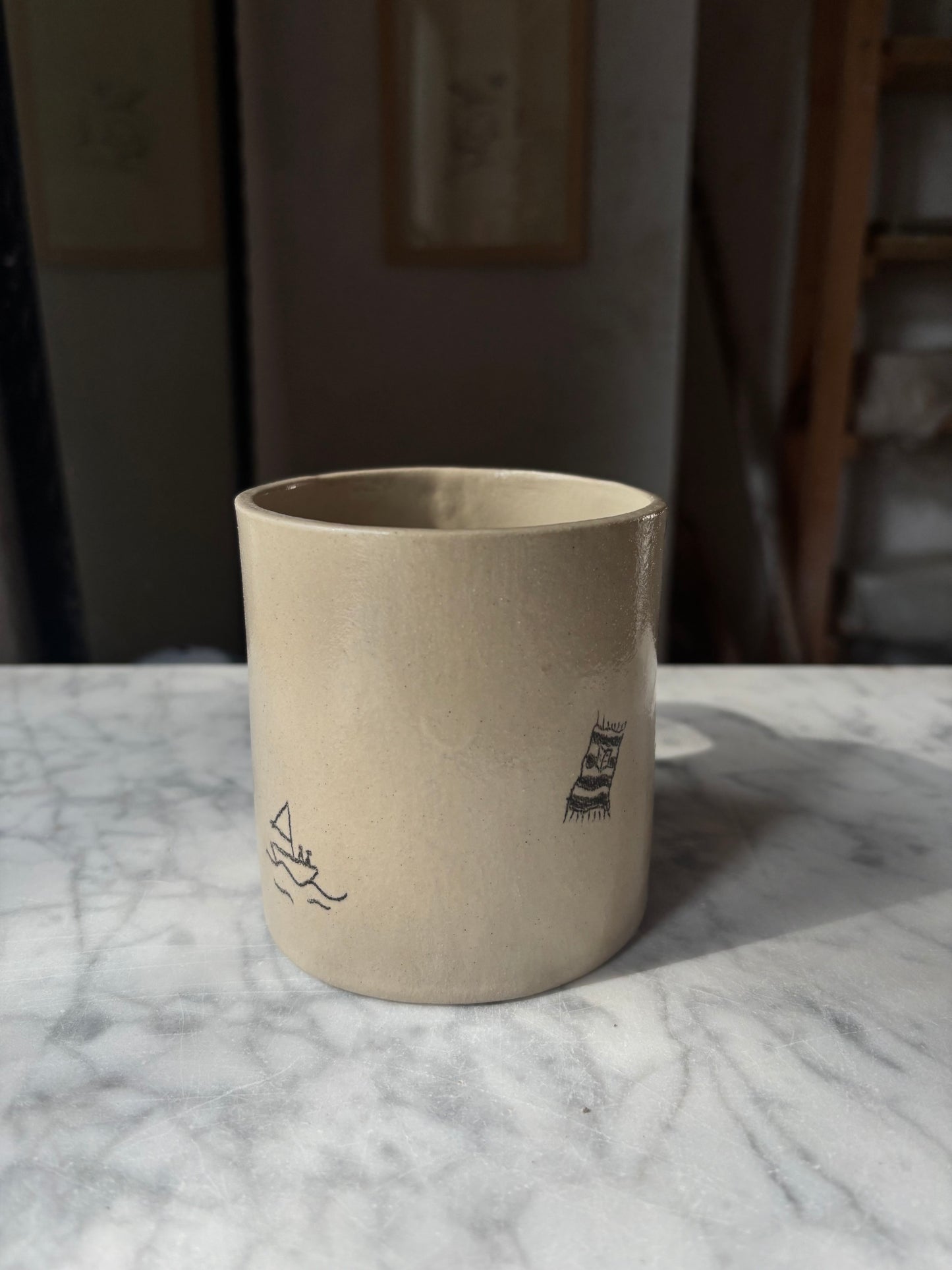Duży Ceramiczny Kubek Summer Activities 500 ml