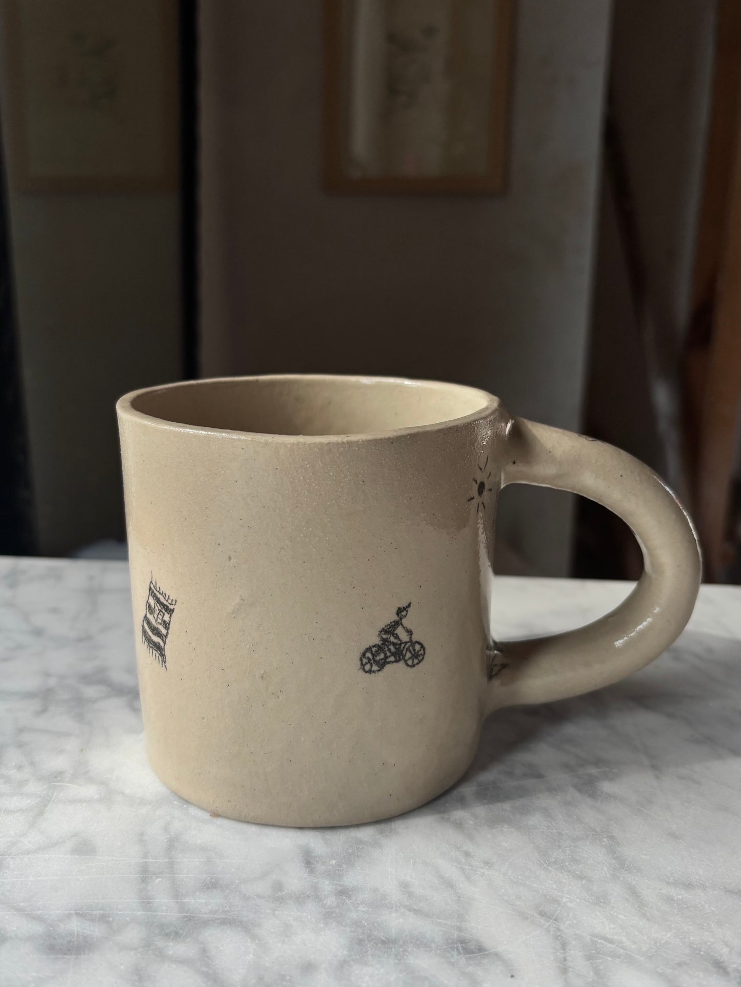 Duży Ceramiczny Kubek Summer Activities 500 ml