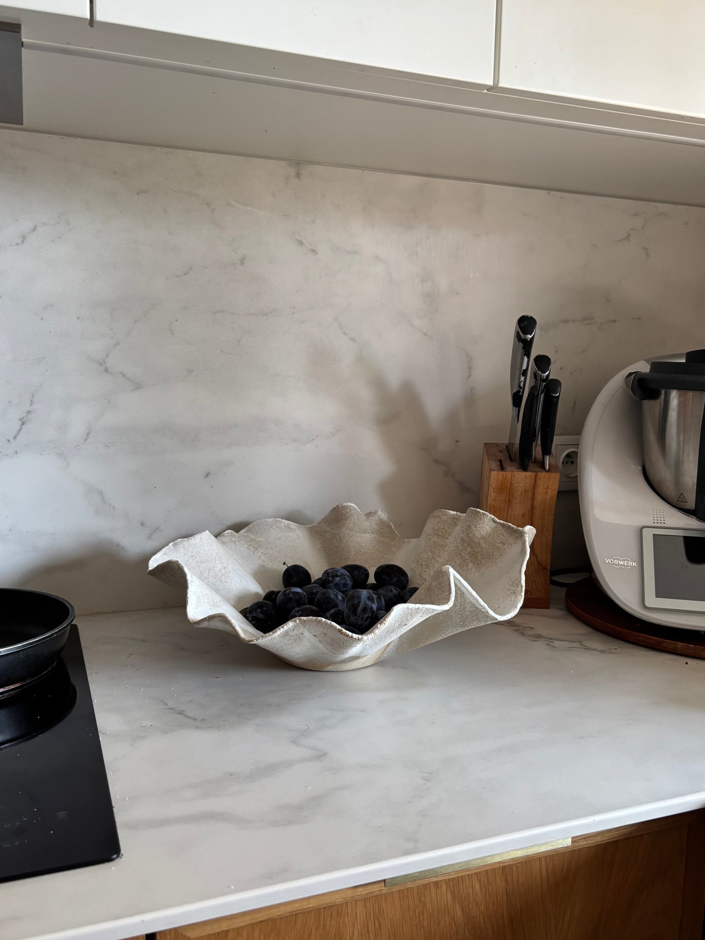 Ceramic Organic Bowl XL Marble Effect