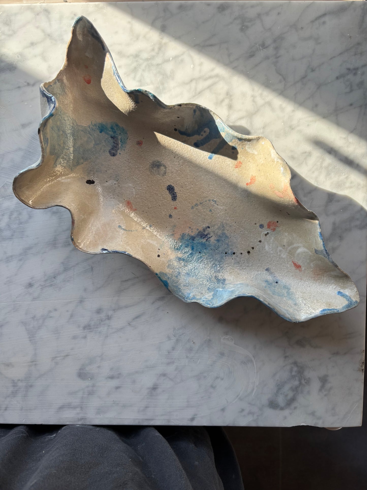 Ceramiczna Patera Ostryga XXL Paint on Ceramics Like on Canvas