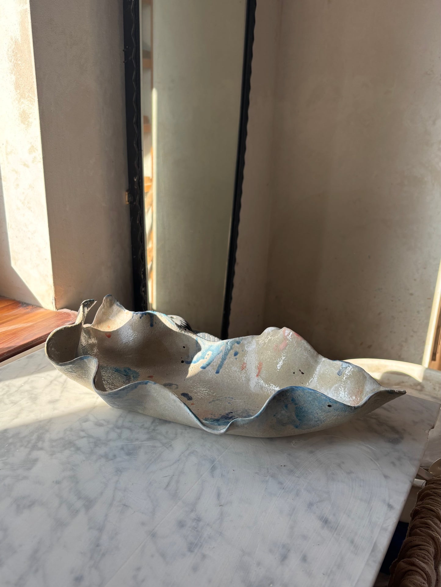 Ceramiczna Patera Ostryga XXL Paint on Ceramics Like on Canvas