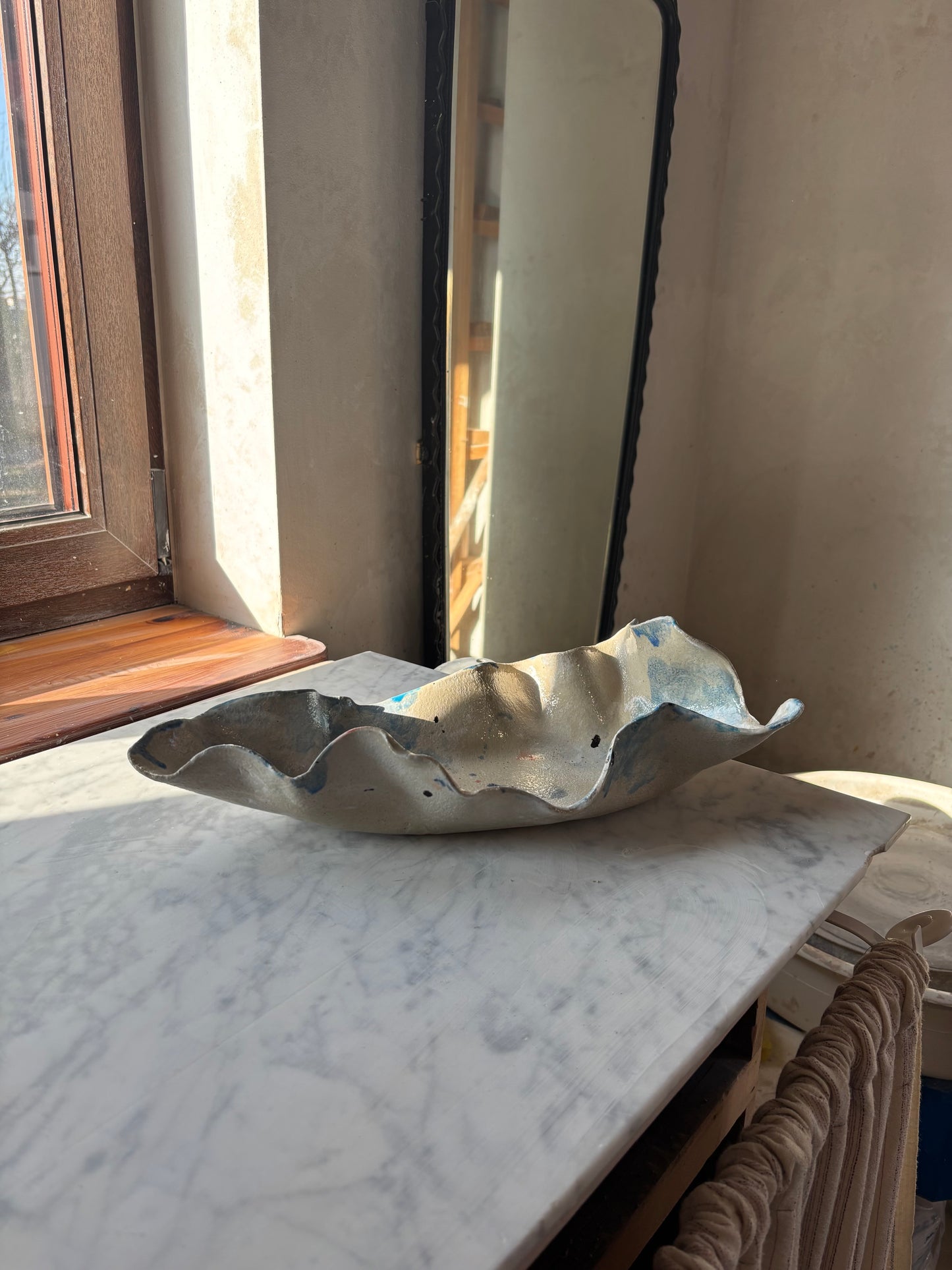 Ceramiczna Patera Ostryga XXL Paint on Ceramics Like on Canvas