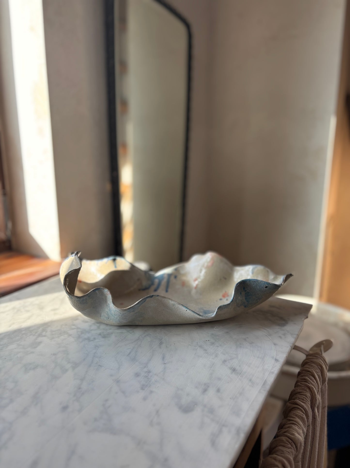 Ceramiczna Patera Ostryga XXL Paint on Ceramics Like on Canvas