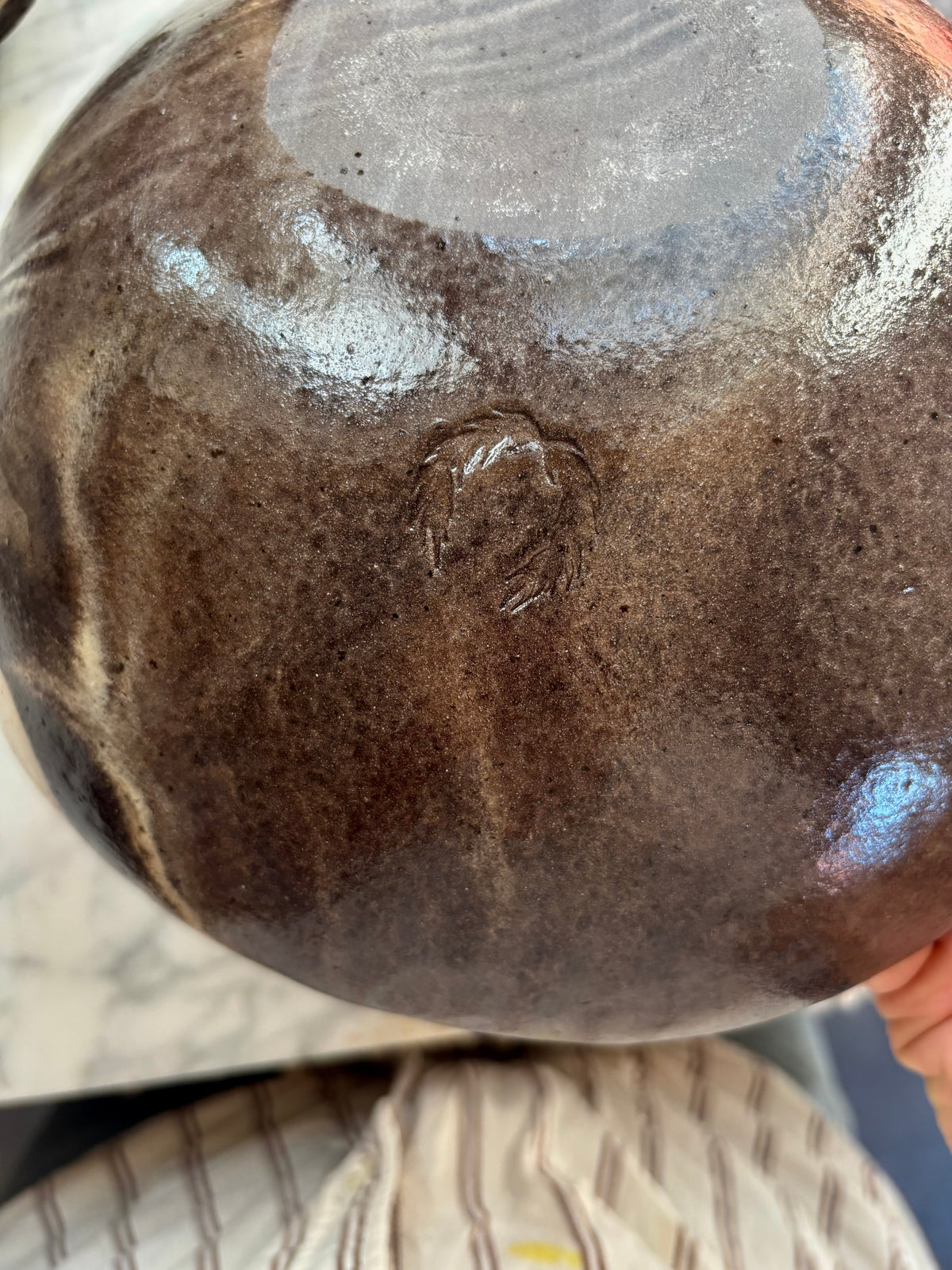 Ceramiczna Okrągła Misa na Sałaty XL Marble Effect