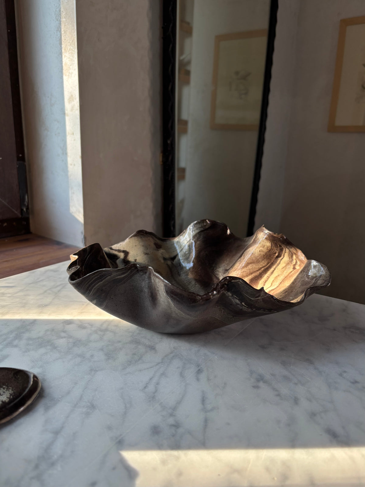 Ceramiczny Zestaw 3 misek na Przekąski Marble Effect
