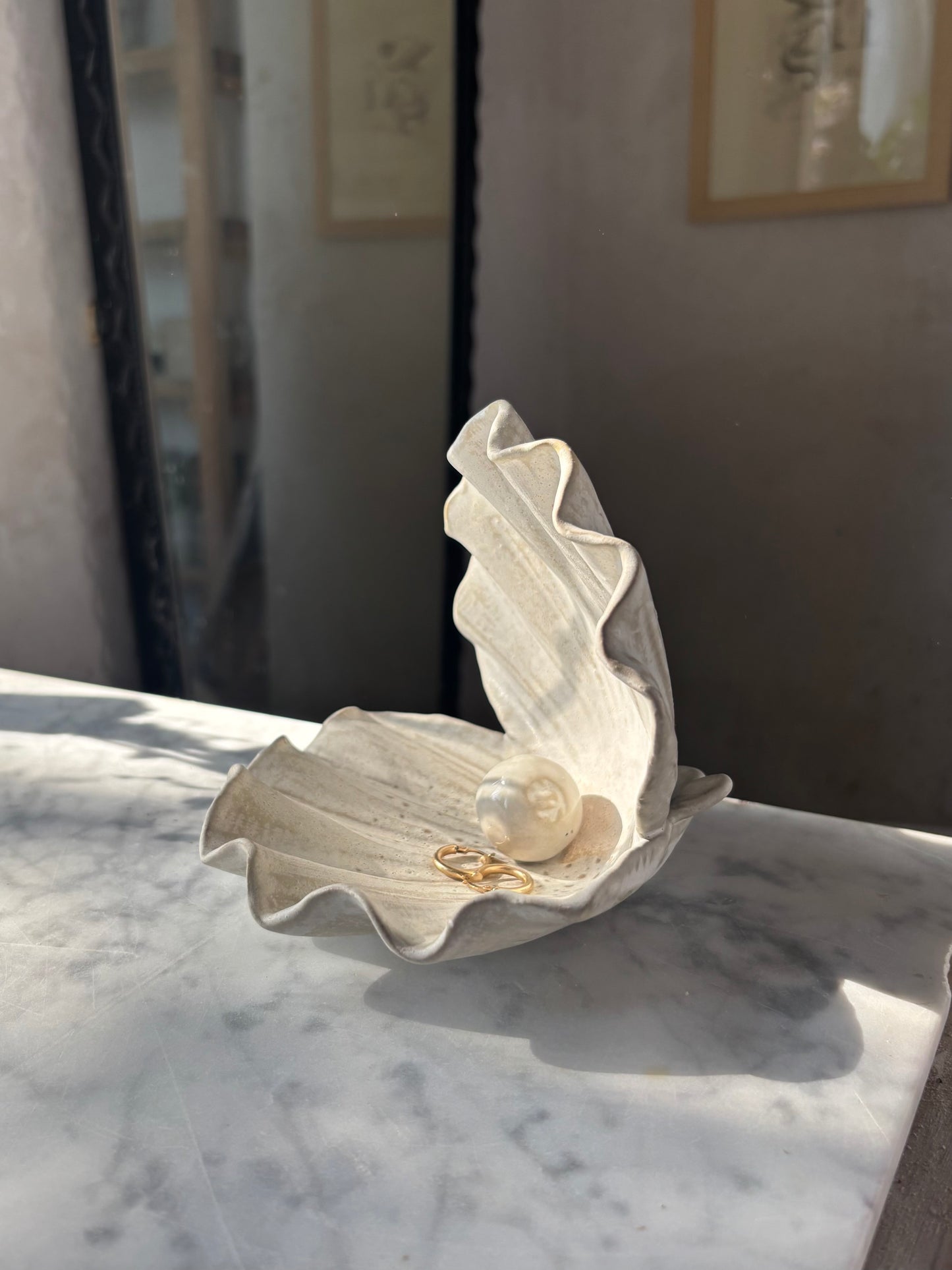 Muszla Skarbiec na Biżuterię Milky Romantic