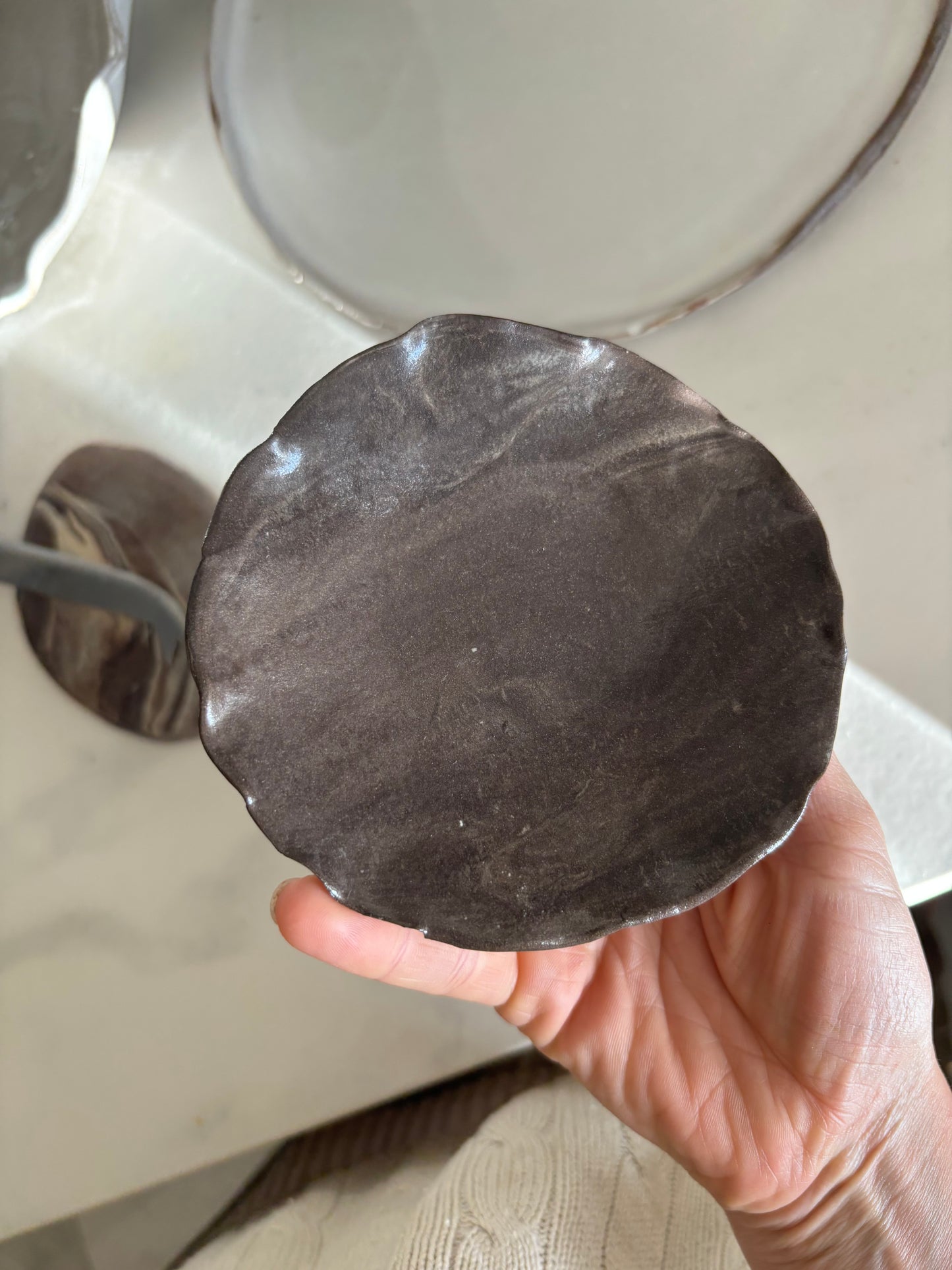 Ceramiczny Zestaw 4 elementy na Tapasy Earth Tones