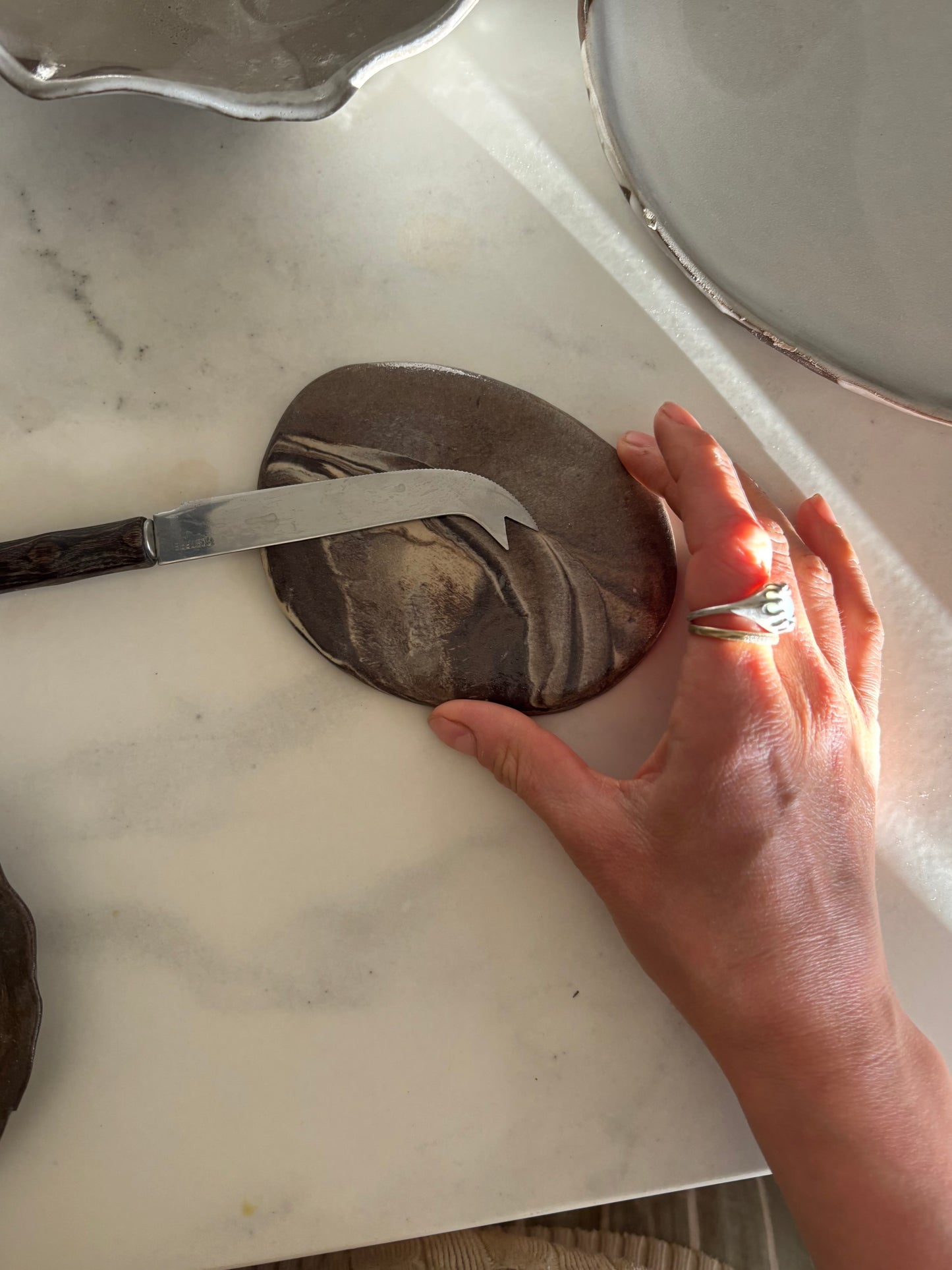 Ceramiczny Zestaw 4 elementy na Tapasy Earth Tones