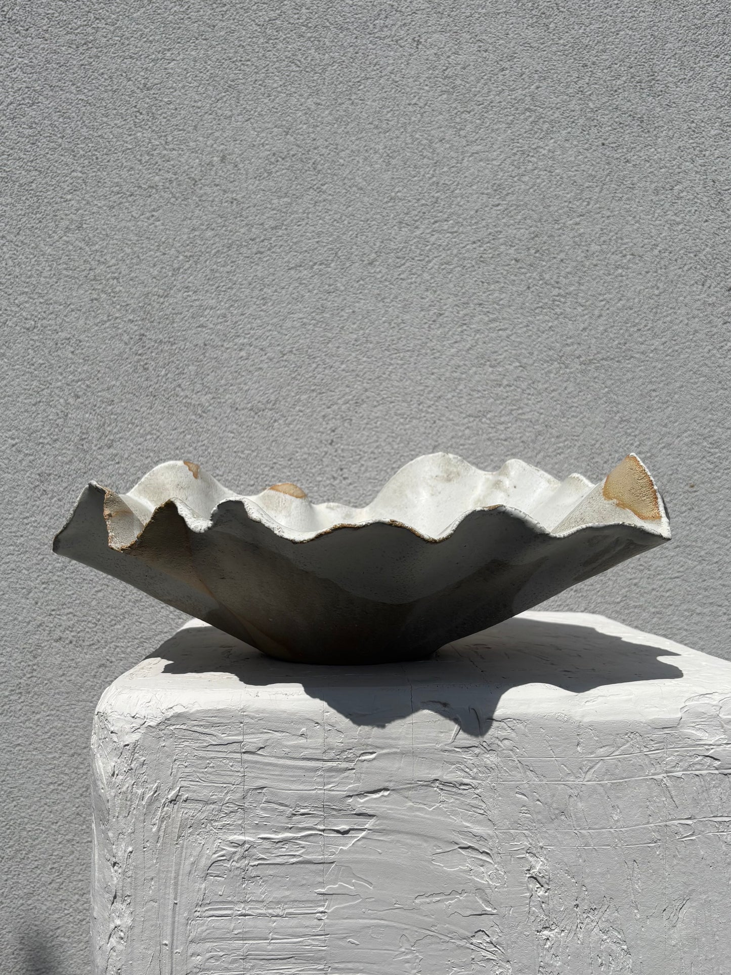 Ceramiczna Organiczna Misa XL Rustic White