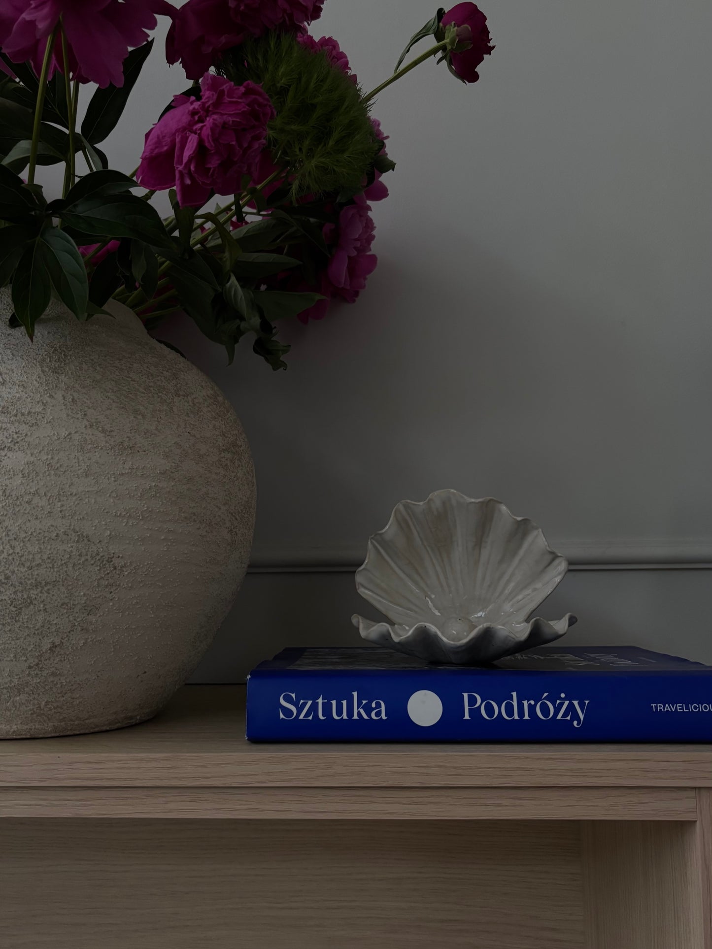 Muszla Skarbiec na Biżuterię Pearl White