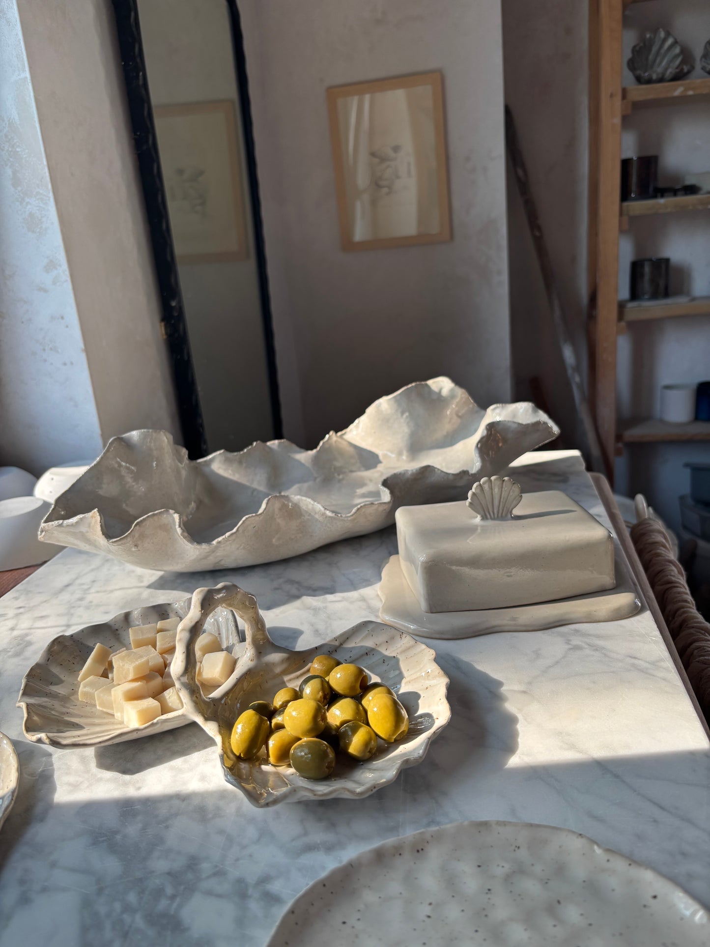 Ceramic Oyster Platter XXL