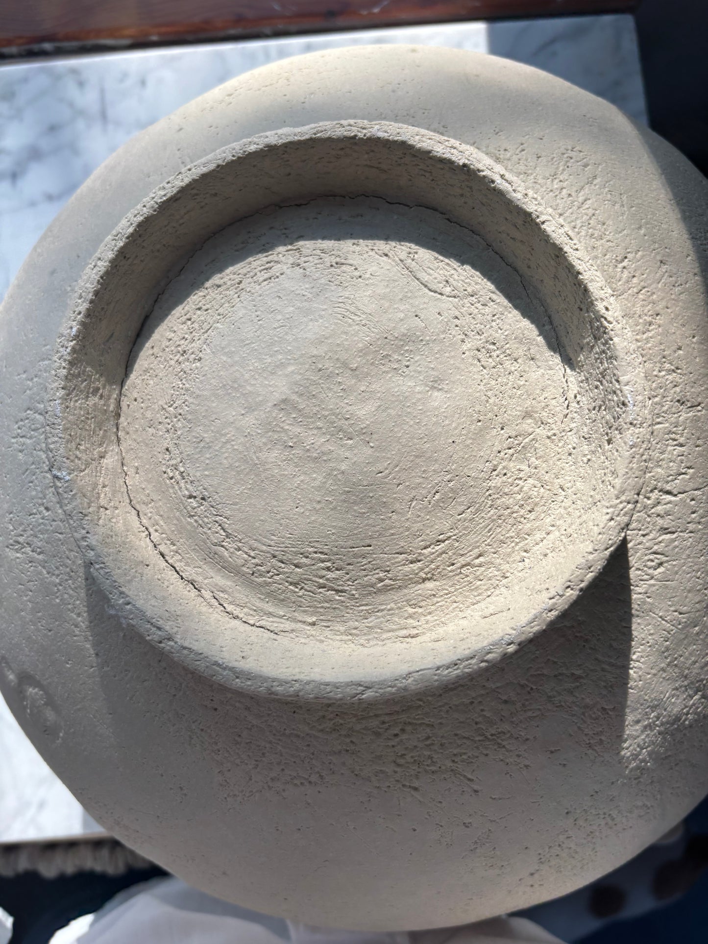Ceramic Organic Bowl XL Marble Effect