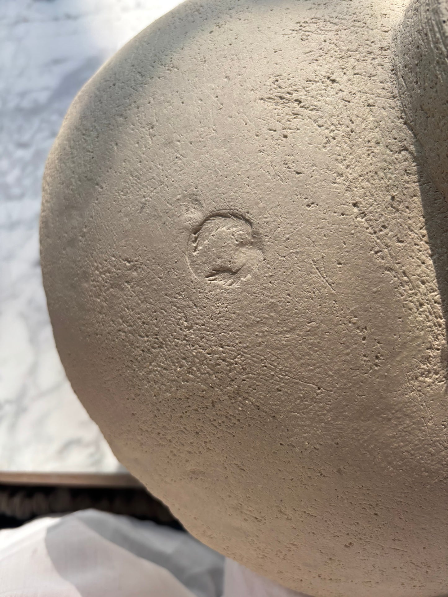 Ceramic Organic Bowl XL Marble Effect