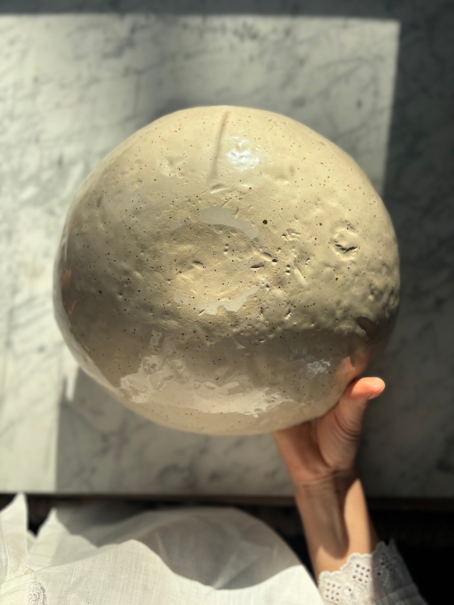 Ceramic Organic Bowl XL Marble Effect