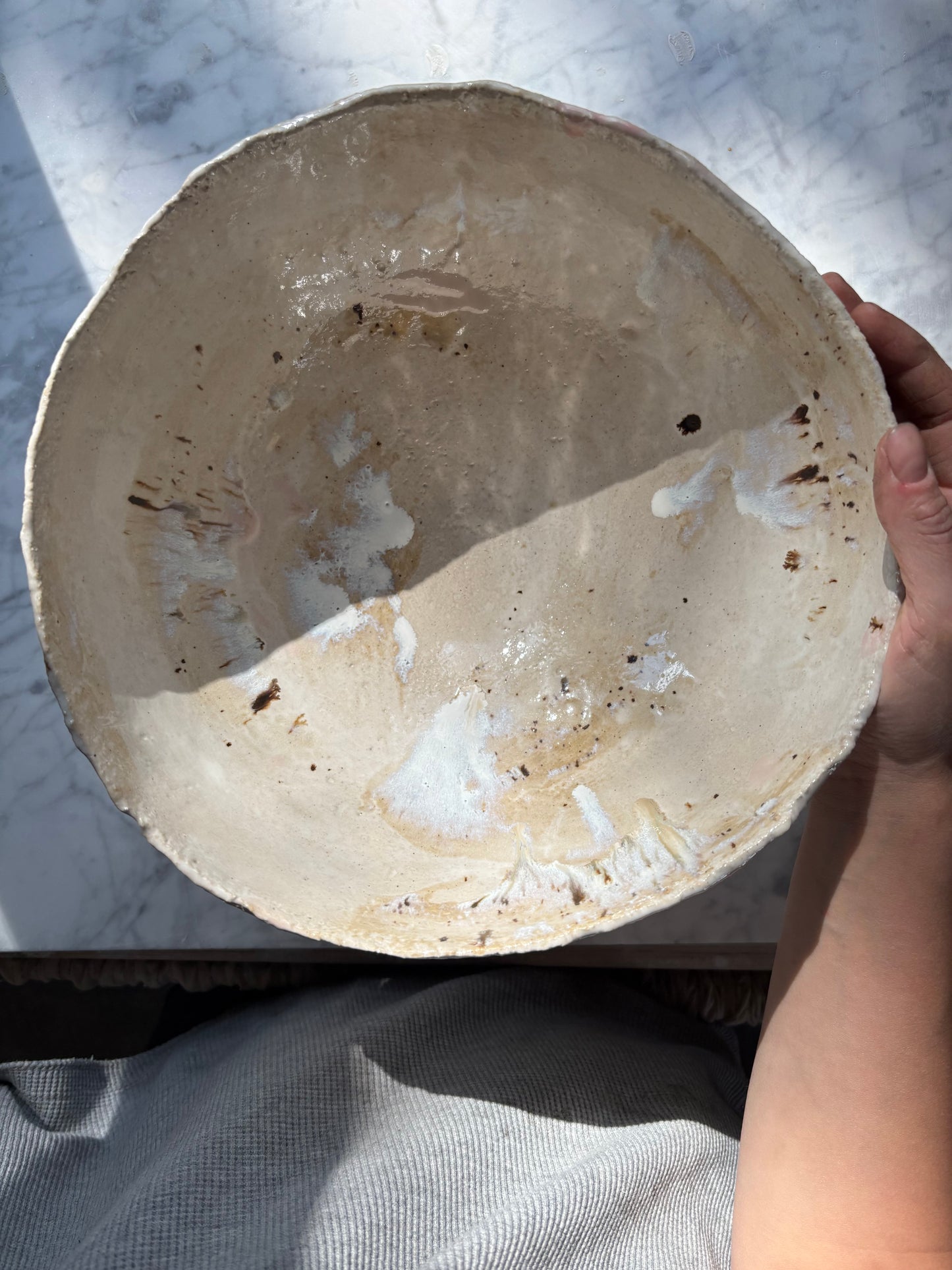 Ceramiczna Okrągła Misa na Owoce Summer Melted Ice Cream