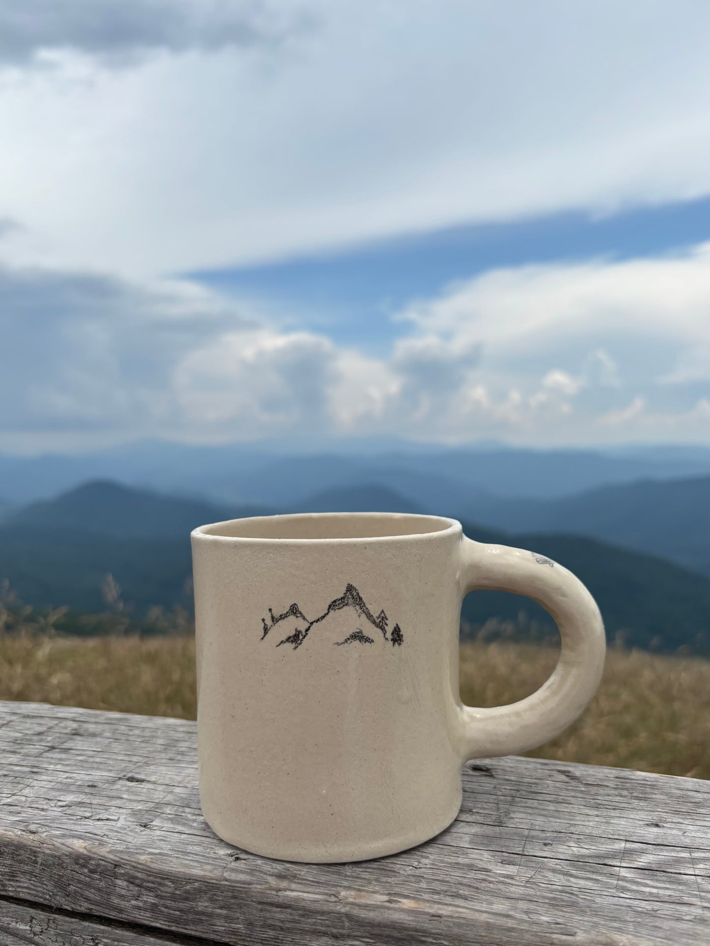 Duży Ceramiczny Kubek Biker & Mountains 500 ml