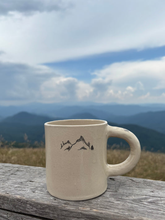 Duży Ceramiczny Kubek Biker & Mountains 500 ml