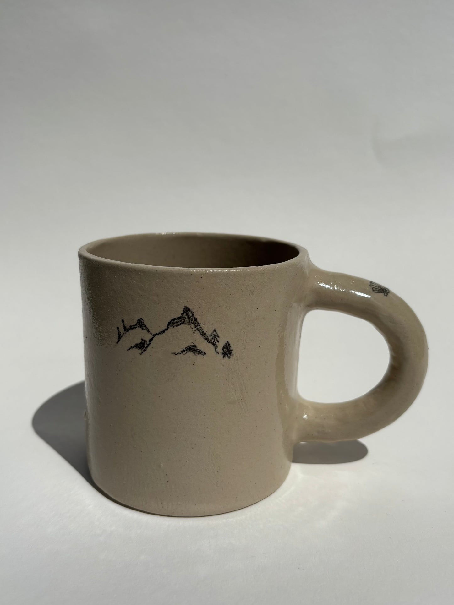 Duży Ceramiczny Kubek Biker & Mountains 500 ml